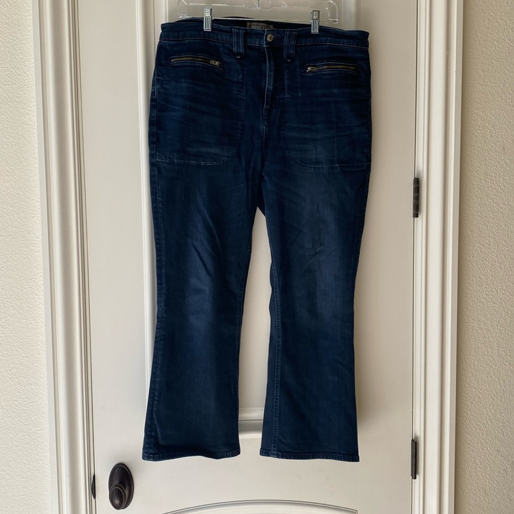 Women’s Point Sur denim (by J Crew) 10” Demi- boot style blue Size 33